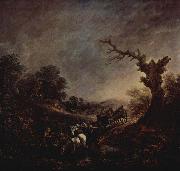 Thomas Gainsborough Sunset painting